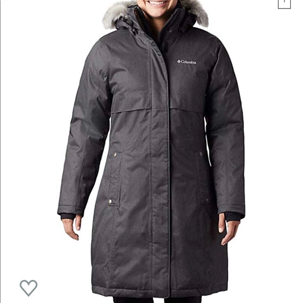 NEW Columbia apres arson long down jacket